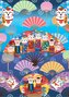 YAZZ Puzzle Svět Kokeshi 1000 dílků
