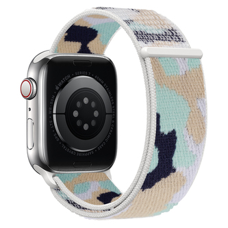 Nylonový řemínek kamufláž pro Apple Watch 42/44/45/46/49mm,Béžová kamufláž Nylonový řemínek kamufláž pro Apple Watch 42/44/45/46/49mm,Béžová kamufláž