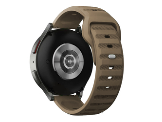 Perforovaný strukturovaný řemínek 22mm,Kapučíno