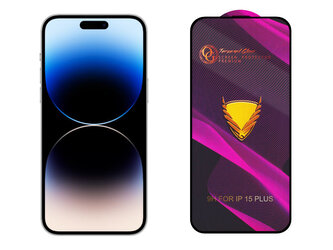 3D Ochranné tvrzené sklo na iPhone 15 Plus