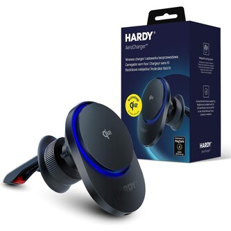 3mk Hardy AeroCharger 15W MPP Qi2 nabíječka do auta černá
