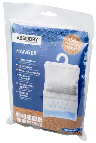 Everbrand závěsný pohlcovač vlhkosti do šatních skříní Absodry Hanger, 450 g