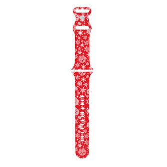 Silikonový řemínek s motivem Vánoc pro Apple Watch 42/44/45/49mm,2