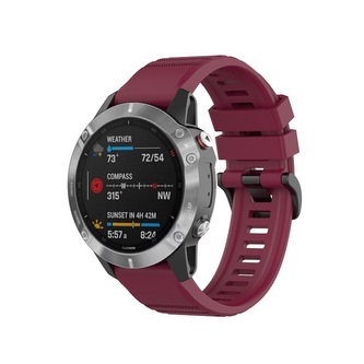 QuickFit silikonový řemínek s přezkou 26mm,Vínový
