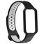 Perforovaný náhradní náramek Mi Band 8 Active / Redmi Band 2,Černo-Šedý