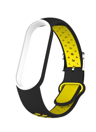 Náhradní náramek Mi band 7/6/5 EF,Černo-Žluto-Bílá,Xiaomi  Mi band 5/6/7 Náhradní náramek Mi band 7/6/5 EF,Černo-Žluto-Bílá,Xiaomi  Mi band 5/6/7
