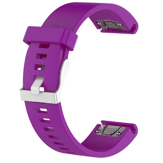 QuickFit silikonový hladký řemínek s přezkou 20mm,Fialový