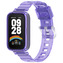 Průhledný silikonový náramek měnící barvu pro Mi Band 9 Active / Redmi Band 3,Fialový