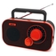 BRAVO Přenosné rádio B-5184, černo-červené