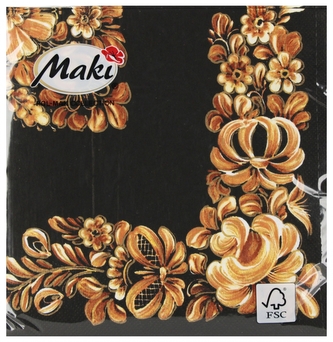 Serwetka papierowa 3warstwowa 33x33 fajans op20szt POL-MAK SL OG61502