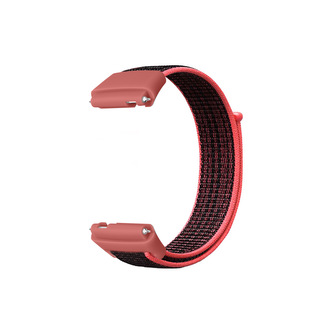 Nylonový náramek pro Xiaomi Redmi Watch 3 Lite / Watch 3 Active,Červeno-Černá