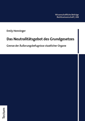 Das Neutralitätsgebot des Grundgesetzes