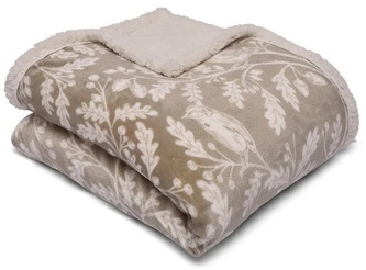 Přehoz přes postel Woodland Owls Natural 150x200
