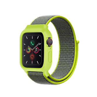 Nylonový set 2v1 pro Apple Watch 42/44/45mm,Jablečno-Šedá Nylonový set 2v1 pro Apple Watch 42/44/45mm,Jablečno-Šedá