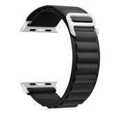 Nylonový řemínek se sponou pro Apple Watch 42/44/45/46/49mm,Černá