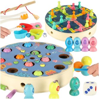 Montessori hra pro děti rybičky a housenky – magnetické lovení a třídění Montessori hra pro děti rybičky a housenky – magnetické lovení a třídění
