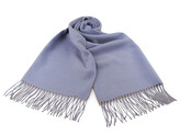 Zimní šála / pléd s třásněmi 70x180 cm - 1 ks - 5 modrá světlá béžová