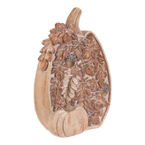 Dýně - dekorace s osvětlením, magnesium, imitace dřeva