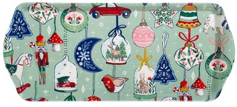 Plastový tác Christmas Ornaments