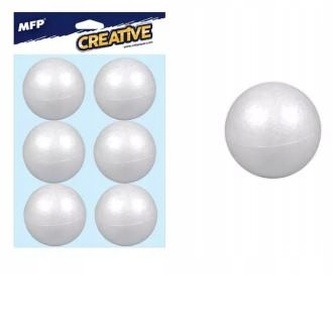 Kula styropianowa 6cm 6szt