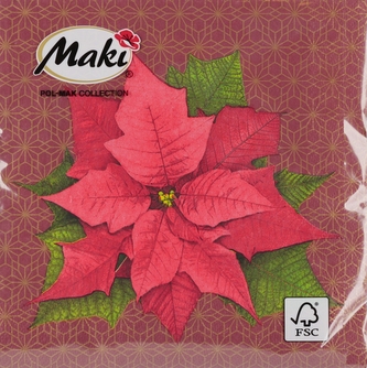 Serwetka papierowa 3 warstwowa 33x33 cm Boże Narodzenie op.20 szt. POL-MAK SLGW025402