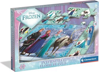 CLEMENTONI Podlahové puzzle s interaktivním perem Ledové království 24 dílků