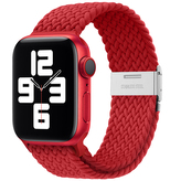 Pletený řemínek pro Apple Watch 42/44/45/46/49mm,Červený
