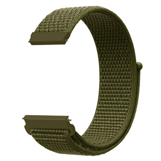 Nylonový řemínek 22mm,Armádně Zelená