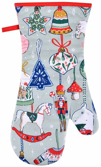 Textilní kuchyňská rukavice Christmas Ornaments