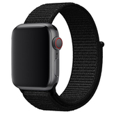 Nylonový řemínek pro Apple Watch 42/44/45/46/49mm,Černá