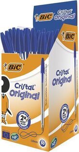 Kuličkové pero "Cristal Original", modrá, 0,32 mm, s víčkem, BIC , 8373609