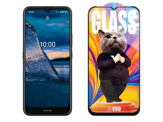 3D Ochranné tvrzené sklo na Nokia C5 Endi - Mr. Cat ESD