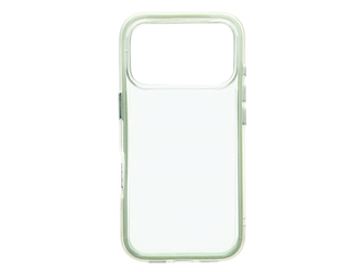 Tvrzený kryt se světle zelenými okraji pro iPhone 17 Pro