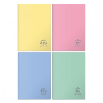 Zeszyt HERLITZ ECO PP Pastel Colors A5 32 Kratka FSC