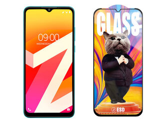 3D Ochranné tvrzené sklo na Lava Z6 - Mr. Cat ESD