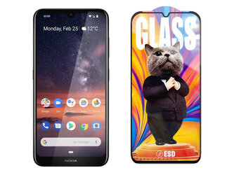 3D Ochranné tvrzené sklo na Nokia 3.2 - Mr. Cat ESD