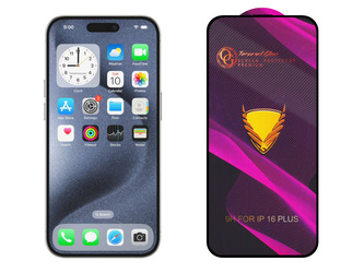 3D Ochranné tvrzené sklo na iPhone 16 Plus