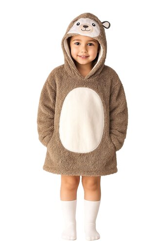 Cozy Noxxiez CH309 Ježek - hřejivá televizní mikinová deka s kapucí pro děti 3 - 6 let
