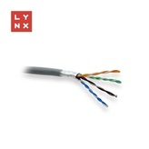 LYNX FTP kabel, Cat5e, LSZH, 0,5mm, celoměděný, vnitřní, šedý, box 305m
