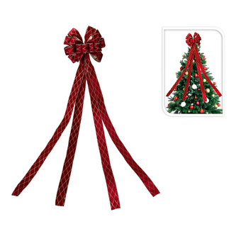 Vánoční stromeček 130x33 cm, červený