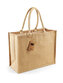 Taška z juty Compact, 42x33x19 cm, juta 100%, objem 21 l, Natur