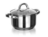 hrnec 18cm se skl.poklicí 2,6l nerez CUISINO