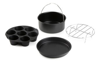 Sada příslušenství pro horkovzdušné fritézy - DOMO DO167, ideální pro 4-6 litrové modely