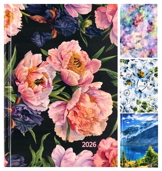 kalendarz książkowy A5 oprawa twarda print dzień na stronie POLIGRAF 904172 kalendarz książkowy A5 oprawa twarda print dzień na stronie POLIGRAF 904172