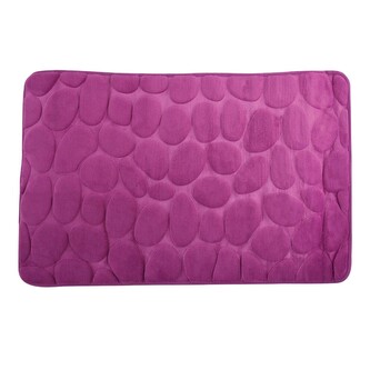 MSV koupelnová předložka PEBBLES, fialová, PU pěna, protiskluzová, 40 x 60 cm MSV koupelnová předložka PEBBLES, fialová, PU pěna, protiskluzová, 40 x 60 cm