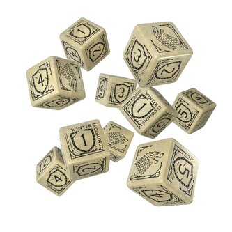 Sada šestistěnných kostek Game of Thrones - Stark (10 ks)