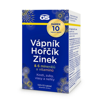 GreenSwan GS Vápník, hořčík, zinek 130 + 10 tablet ZDARMA GreenSwan GS Vápník, hořčík, zinek 130 + 10 tablet ZDARMA