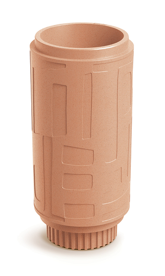 Květináč FOLKA ROUND HIGH 30 cm- barva: terakota