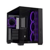 ASUS A32 PLUS BLACK ARGB TG skrinka ATX čierna 4x ARGB fan