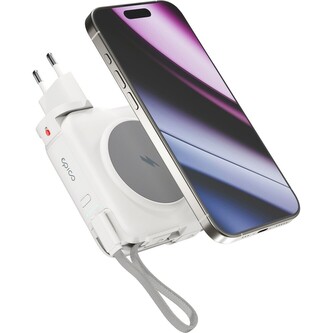 Epico UltraPack 3in1 10000mAh Mag+ cestovní powerbanka a síťový adaptér bílá